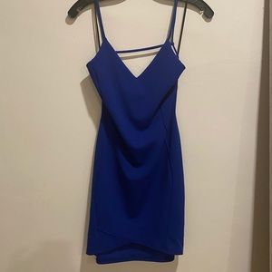 dark blue mini dress